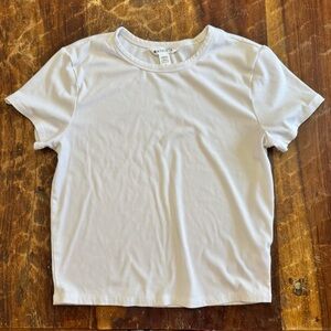 Athleta Signature ribbed crop tee